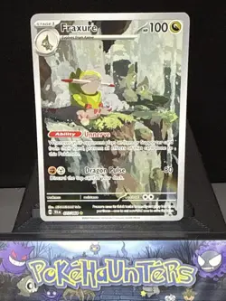 Pokemon Card Fraxure 077/064 Shrouded Fable Illustration Rare Near Mint - Image 1