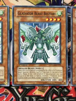 11 Card Gladiator Beast Bundle GLAS/PTDN NM/LP 1st Ed Rare/Common Yu-Gi-Oh - Image 4