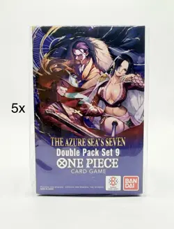 5x One Piece Card Game Double Pack Vol. 9 DP09 - OP14-EB04 - English - Image 1