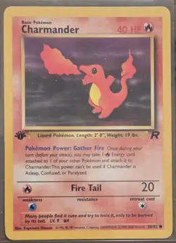 Charmander - 50/82 - Pokemon Team Rocket 1st Edition Card NM!! - Image 1