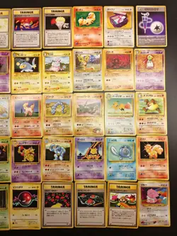 Pokemon - Assorted Japanese Vintage Old Back Bulk Bundle HP-Dmg 76 Cards Rares - Image 4