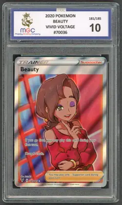 Pokemon Cards - MGC 10 Beauty 181/185 - Vivid Voltage - GEM MINT - PSA BGS - Image 1