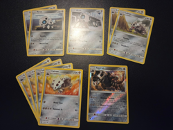 Aron (3x), Lairon (6x), & Aggron - Pokemon Cards mini-set - Image 1