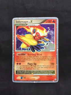 Pokemon Cards: Diamond and Pearl Rare Holo: Infernape Lv. X 121/130 - Image 1