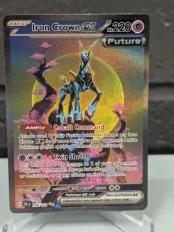 Iron Crown EX 206/162 Sv05: Temporal Forces Holo Pokemon Card NM - Image 1
