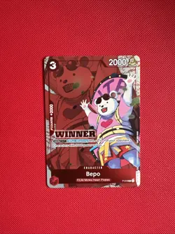 Bepo Winner Pack Vol. 7 PR One Piece Promotion Cards P-019 NM - Image 1