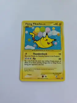 Pokemon Rising Rivals Flying Pikachu Holo Rare Card 113/111 TCG LP - Image 1