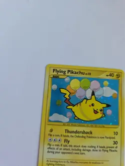 Pokemon Rising Rivals Flying Pikachu Holo Rare Card 113/111 TCG LP - Image 4