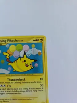 Pokemon Rising Rivals Flying Pikachu Holo Rare Card 113/111 TCG LP - Image 5