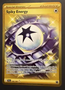 Pokemon Card Spiky Energy 190/159 Hyper Rare Journey Together Near Mint Holo - Image 1