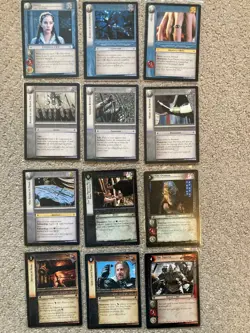 Lotr tcg (Decipher) Lord of the Rings 12 rare cards from RotEL Arwen+ LP - Image 1