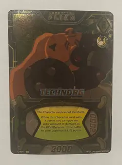 BEN 10 CCG SUPER RARE C-034 TECHNORG GOLD FOIL CARD - Image 1