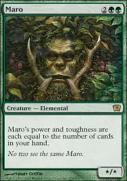 Heavy Play, English MTG Foil Maro - Foil 9th Edition Magic the Gathering - Image 1
