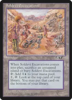 Damaged, English MTG Regular Soldevi Excavations Alliances Magic the Gathering - Image 1