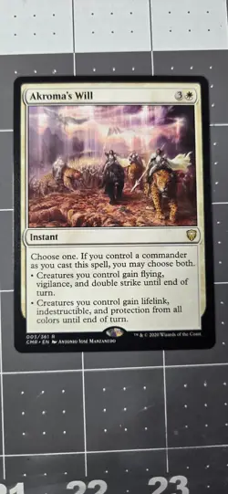 Akroma's Will Commander Legends Regular - Image 1
