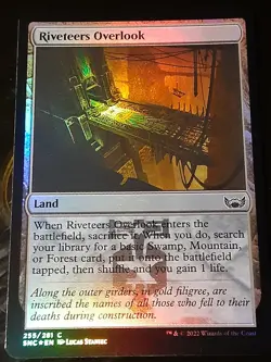 Riveteers Overlook FOIL , Streets New Capenna , NM ,MTG,FREE SHIPPING - Image 1