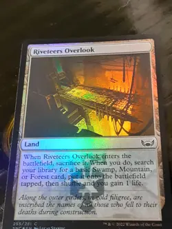 Riveteers Overlook FOIL , Streets New Capenna , NM ,MTG,FREE SHIPPING - Image 2