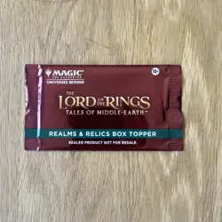 Magic Lord of the Rings Realms & Relics Box Topper Pack *SEALED* - Image 1