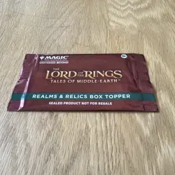 Magic Lord of the Rings Realms & Relics Box Topper Pack *SEALED* - Image 2
