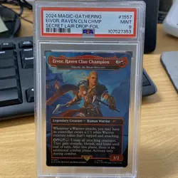 MTG Eivor, Raven Clan Champion - (1557) - Rainbow Foil Secret Lair PSA 9 Mint - Image 1