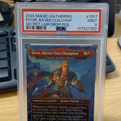 MTG Eivor, Raven Clan Champion - (1557) - Rainbow Foil Secret Lair PSA 9 Mint - Image 2