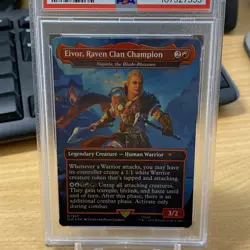 MTG Eivor, Raven Clan Champion - (1557) - Rainbow Foil Secret Lair PSA 9 Mint - Image 3