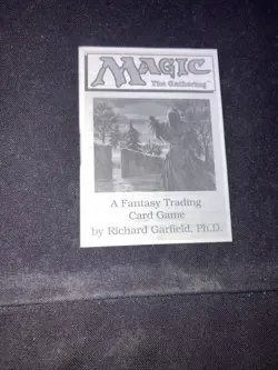 Magic: The Gathering ~ Unlimited Starter Deck Box (EMPTY) & Rule Book Written On - Image 3