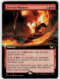 Fervent Mastery - EXTENDED ART | Strixhaven Magic the Gathering MTG NM 311 - Image 1