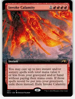 Invoke Calamity Extended Art NM Kamigawa: Neon Dynasty NEO MTG - Image 1