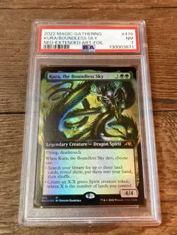Kura, the Boundless Sky (Extended Art Foil) - Kamigawa: Neon Dynasty MTG PSA 7 - Image 1