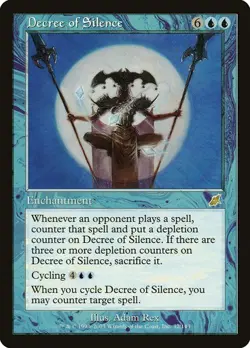 * DECREE OF SILENCE * SCOURGE * NM * MTG * - Image 1