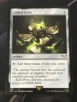 Gilded Lotus - MTG Universes Beyond: Warhammer 40k - NM Rare Artifact - Image 1