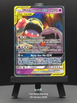 Muk & Alolan Muk GX 61/214 TAG TEAM | Unbroken Bonds | Pokemon Card NM - Image 1