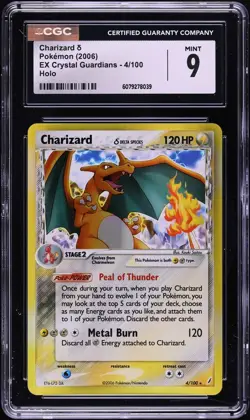 CGC 9 Charizard Holo Rare EX Crystal Guardians 2006 Pokemon Card #4 - Image 1