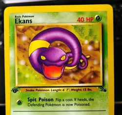 POKEMON EKANS 46/62 1ST EDITION FOSSIL LP-NM - Image 5