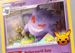 POKEMON GENGAR 066/196 HOLO RARE TRICK OR TRADE HALLOWEEN LP - Image 3