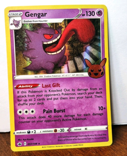 POKEMON GENGAR 057/198 HOLO RARE TRICK OR TRADE HALLOWEEN MP-LP - Image 1