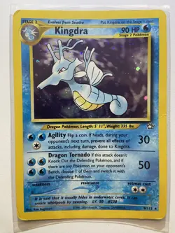 Pokemon Kingdra Neo Genesis TCG Holo Card 8/111 Unlimited Rare Vintage - Image 1