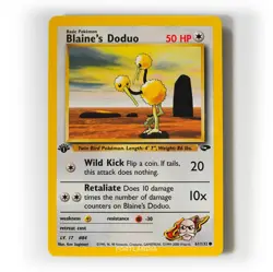Pokemon - Blaine's Doduo - 1st Edition - Non Holo - 61/132 - Gym Challenge - Image 1