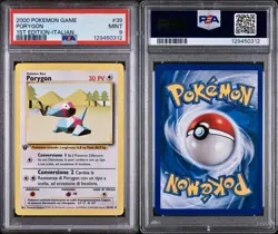 POKEMON PSA 9 PORYGON 39/102 SET BASE 1st PRIMA EDIZIONE ITALIANO 2000 LOW POP! - Image 3