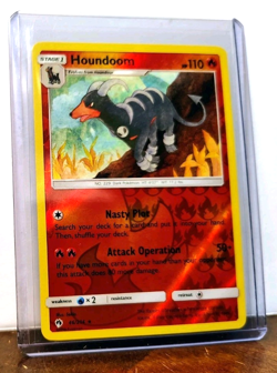 POKEMON HOUNDOOM 46/214 REVERSE HOLO RARE LOST THUNDER NM NEAR MINT - Image 5