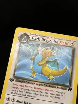 Dark Dragonite 22/82 Team Rocket Non-Holo Rare Pokemon TCG - Image 3