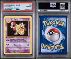 POKEMON PSA 8 KADABRA 32/102 SET BASE 1st PRIMA EDIZIONE ITALIANO 2000! - Image 3