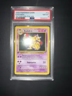 POKEMON PSA 8 KADABRA 32/102 SET BASE 1st PRIMA EDIZIONE ITALIANO 2000! - Image 4