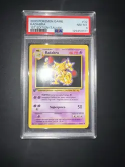 POKEMON PSA 8 KADABRA 32/102 SET BASE 1st PRIMA EDIZIONE ITALIANO 2000! - Image 5