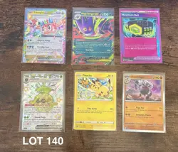 🔥 Pokemon EX Lot 140 | Mega Gengar Tatsugiri Pikachu | Free Ship 🚀 - Image 1
