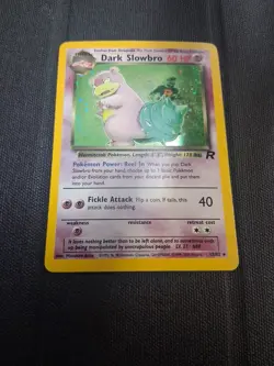 2000 Pokemon Dark Slowbro Team Rocket 12/82 - Unlimited Holo LP Fast Ship - Image 3