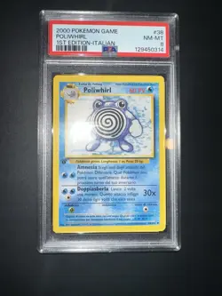 POKEMON PSA 8 POLIWHIRL 38/102 SET BASE 1st PRIMA EDIZIONE ITALIANO 2000! - Image 5