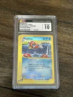 Pokemon Magikarp 2002 Expedition Reverse Holo GRADE 10 - Image 1