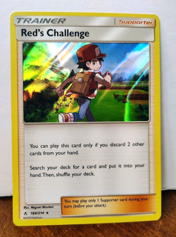POKEMON RED'S CHALLENGE 184/214 HOLO RARE UNBROKEN BONDS LP - Image 1